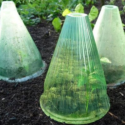 خيمة زراعة صندوق نمو النباتات ، استخدام مربع قابل لإعادة الاستخدام ، غطاء ساعة لحماية النباتات من الصقيع والحلزون ، أخضر الضرر ، 5 أو - الصورة 5