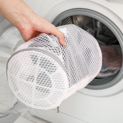 أكياس غسيل الأحذية حذاء رياضة شبكة حقيبة غسيل تنظيف الأحذية كيس الغسيل رمادي سستة 125 نسيج العسل لأحذية رياضية حذاء رياضة - الصورة 7