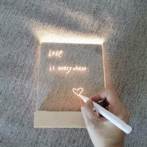 Blank Acrylic (wooden base)